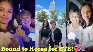 Dawn Zulueta & daughter Ayisha Lagdameo FLY to Busan, Korea for BTS Concert! #MicDrop #BTS #btsarmy