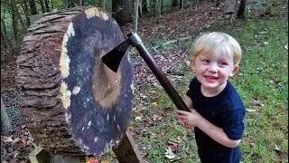 Making an AXE throwing target & Tomahawk!