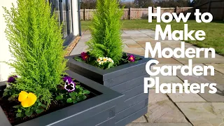 How to Make Modern Garden Planters