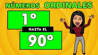 Números Ordinales DEL 1 AL 90 I COMPLETO I Ordinales 1 al 90I NÚMEROS ORDINALES COMPLETO FÁCIL
