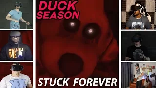 Let's Players Reaction To The Stuck Forever Ending | Duck Season