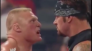 The Undertaker Interrupts HHH  brock lesner 2002