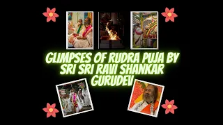 Glimpses of Navratri Special Rudra Puja with Sri Sri Ravi Shankar Gurudev from Bangalore Ashram 2021