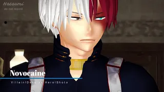 【MMD ヒロアカ || music】KARMA||Novocaine  - Villain!Deku vs Bakugou & Todoroki - p1