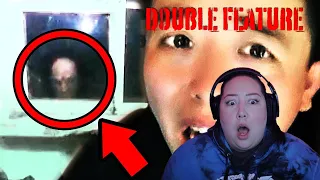 REACTING TO NUKES TOP 5 - TOP 5 SCARY ghost videos to CREEP you OUT (DOUBLE FEATURE)