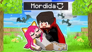 MIAU foi MORDIDA por um VAMPIRO no MINECRAFT