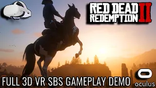 Red Dead Redemption 2 Real VR Mod Gameplay | 3D SBS Full VR Version | Oculus Quest 2 via Airlink