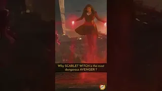 Why Scarlet Witch is the most dangerous Avenger?? #marvel #wanda #superherofeats #shorts