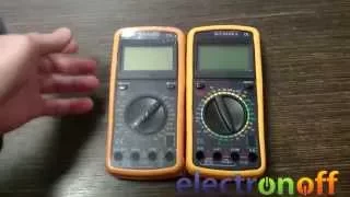 Цифровые мультиметры DT9208A и DT9205A. Видео обзор от Electronoff.ua