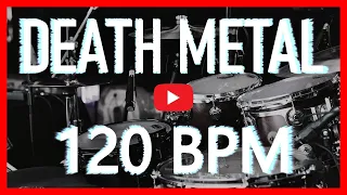 Dark Death Metal Drum Track 120 BPM Drum Beat (Isolated Drums) [HQ]