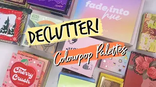 2021 Colourpop Palette Collection & Declutter | 90+ Palettes 😱