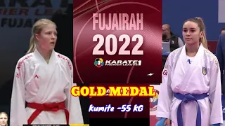 Final Kumite, Anna Chernysheva (RUS) VS Anzhelika Terliuga (UKR), Karate1 Fujairah 2022