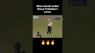 Sanath brutal attack on India in 1996 WC! Finished Manoj Prabhakar’s career in an over 🔥🔥🔥