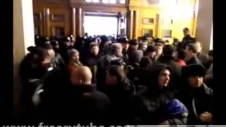 Евромайдан  у здания АП Януковича 1  12  2013