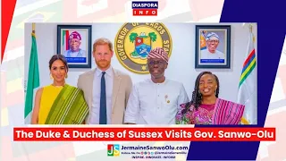 Harry & Meghan Visit Governor Sanwo-Olu Of Lagosians State
