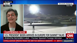 U.S. President Biden arrives in Europe for summit talks