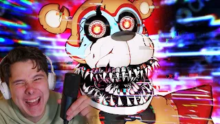 ▼НОВЫЙ FNAF 9 + МИШК ФРЕДЕ 🐵 - Реакция на Happy Wolf