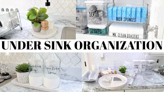 UNDER SINK EXTREME ORGANIZATION | KITCHEN ORGANIZATION | CLEAN AND ORGANIZE WITH ME | HOMEMAKING