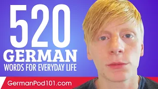 520 German Words for Everyday Life - Basic Vocabulary #26