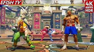 Nash vs Sagat (Hardest AI) - Street Fighter V | 4K 60FPS HDR