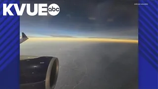 Flight from Austin to Detroit during total solar eclipse 2024