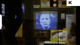 Late 1970s, Early 1980s UK Television Shop, Margaret Thatcher, TV