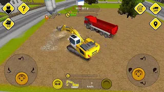Construction Simulator 2014 - School - Excavator - Dumper - Concrete Mixer and Pump - Gameplay