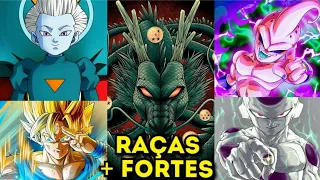 AS 5 RAÇAS MAIS FORTES DO UNIVERSO DE DRAGON BALL