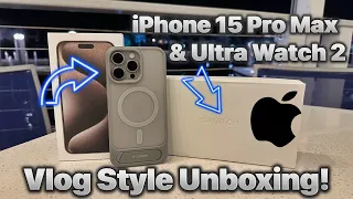 iPhone 15 Pro Max & Apple Watch Ultra 2 - Unboxing at a  Restaurant!