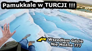 Wchodzę na Tarasy Wapienne w Pamukkale !!! - Ochroniarz na Mnie Krzyczał !!! *Zabytki w Turcji (720)