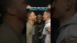 Justin Gaethje and Max Holloway's friendly faceoff