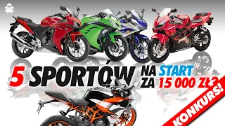 5 Motocykli Sportowych dobrych na start - budżet 15 000 zł. Kategoria A2 i nie tylko!