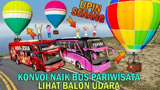 UPIN IPIN KONVOI BUS PARIWISATA, LIHAT FESTIVAL BALON UDARA - GTA 5 BOCIL SULTAN