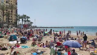 Playas llenas en Viernes Santo - Playa del Cura - Torrevieja (29/03/2024)