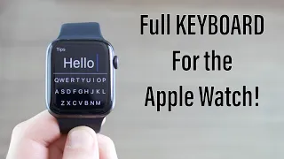 This is a Full Keyboard for the Apple Watch!! (FREE!)