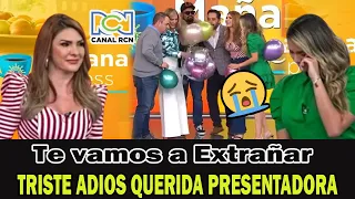 ¡HACE UNAS HORAS! "ENTRE LAGRIMAS" TRISTE DESPEDIDA😭 en  RCN DESPIDEN A SU COMPAÑERA ¡sucedio hoy!