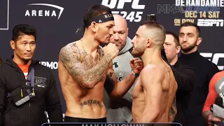 UFC 245 ceremonial weigh-in staredowns