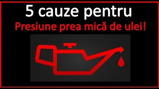 Oprește motorul - Presiune De Ulei Prea Mică!