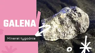 Galena - ciężki minerał - Minerał Tygodnia 4#