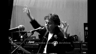 Paul McCartney DRIVE MY CAR rehearsal Tokyo 1993. Robbie messes up the Beatles classic but recovers!