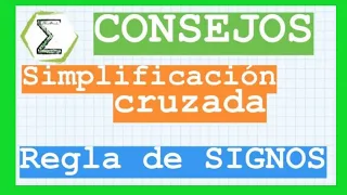 Simplificación cruzada de fracciones y consejos | MATEMATICA PREUNIVERSITARIA