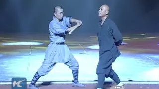 Shaolin "Iron Skill" Kung Fu: Monk breaks stick with neck