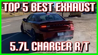 Top 5 BEST EXHAUST Set Ups for DODGE CHARGER R/T 5.7L HEMI!