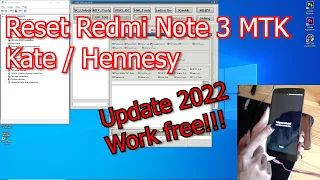 Tutorial Reset Redmi Note 3 MTK Terkunci Work