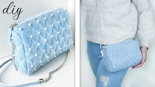 DIY OLD JEANS RECYCLE ~ Cute Trendy Spring-Summer 2020 Bag Tutorial Step by Step ~ HANDMADE