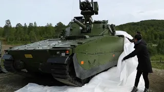 Norway's New CV90 Infantry Fighting Vehicle Live Fire Demonstration