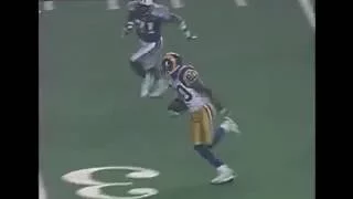 Kurt Warner to Isaac Bruce (Rams vs Titans 1999 Super Bowl XXXIV)