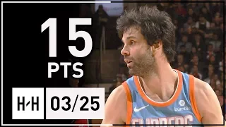 Milos Teodosic Full Highlights Clippers vs Raptors (2018.03.25) - 15 Points!