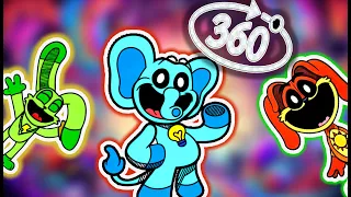 🌟🌈 360° Escape: Spot Every POPPY PLAYTIME Character/ SMILING CRITTERS/ CatNap, DogDay / 360vr video