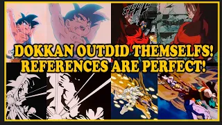 ALL OVER THE CANON References!!  DBGT LR SSJ4 Vegeta and Goku! Spirit Bomb Mayhem! #dokkanbattle